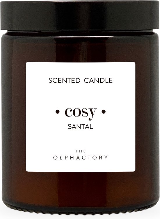 The Olphactory- Cosy Santal - Scented Candle - Geurkaars - 35 Branduren