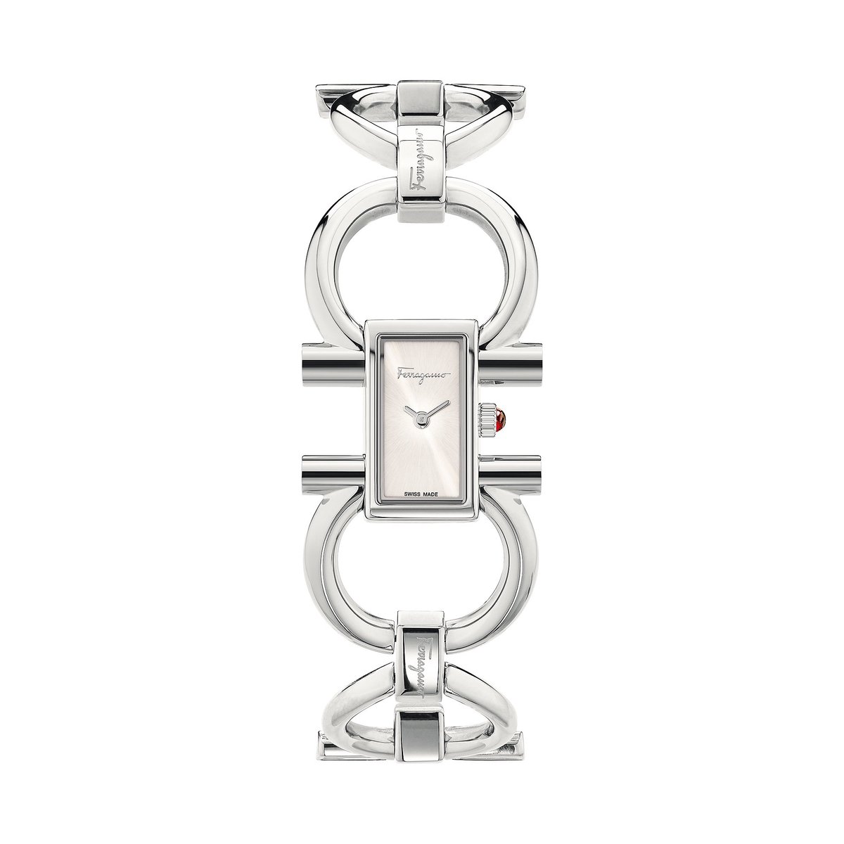 Salvatore Ferragamo Damen-Uhren Analog Quarz One Size Silber 32019426