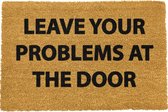 MadDeco - kokos deurmat - Leave your problems at the door - duurzaam gemaakt in europa - 60 x 40 cm