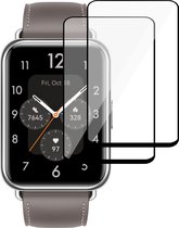 Geschikt voor Huawei Watch Fit 2 Screenprotector - Beschermglas Geschikt voor Huawei Fit 2- 2 Stuks