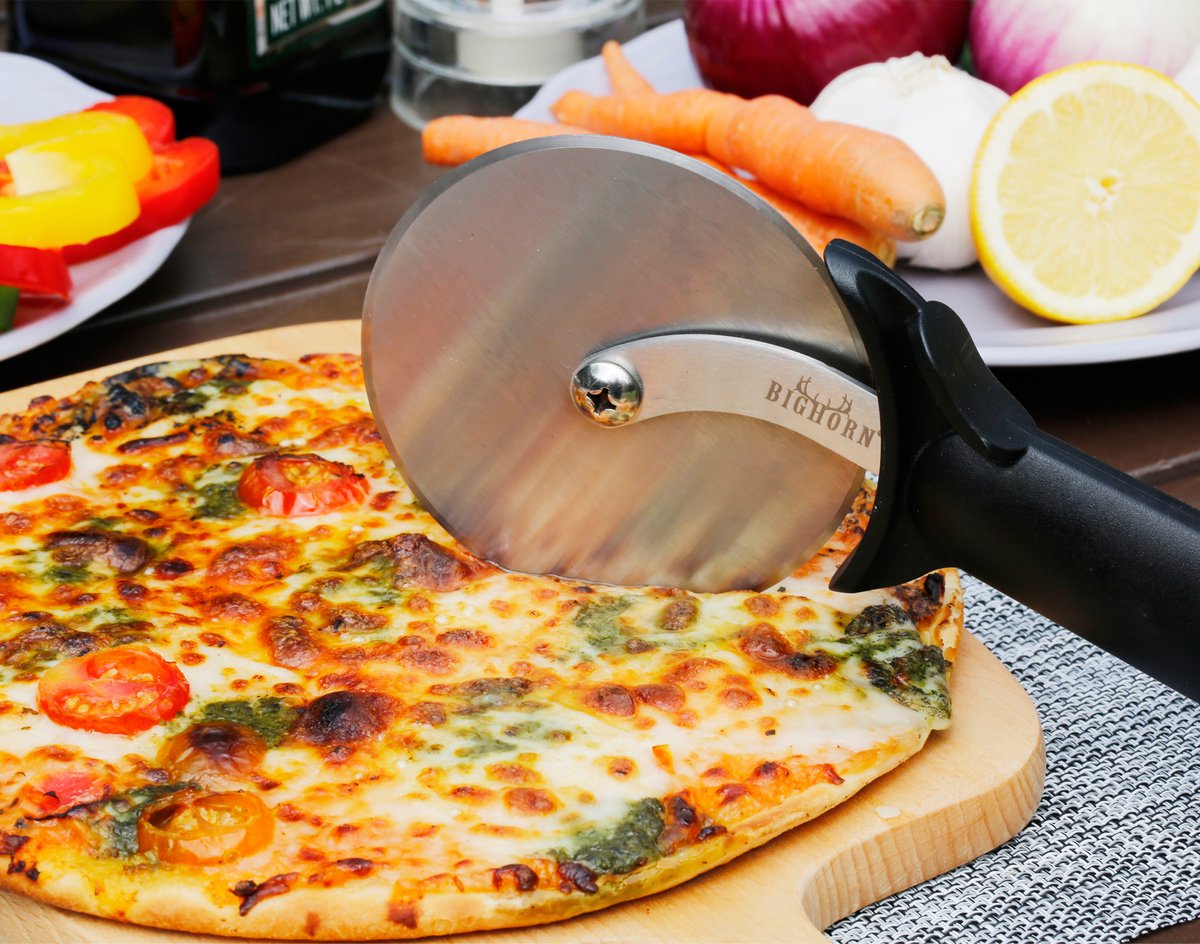 Herogo Pizzaschep, 7 inch roestvrij staal geperforeerde pizzaschuiver