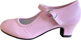 Spaanse Prinsessen schoenen licht roze maat 37 (binnenmaat 23,5 cm) bij jurk verkleedkleding kinderen