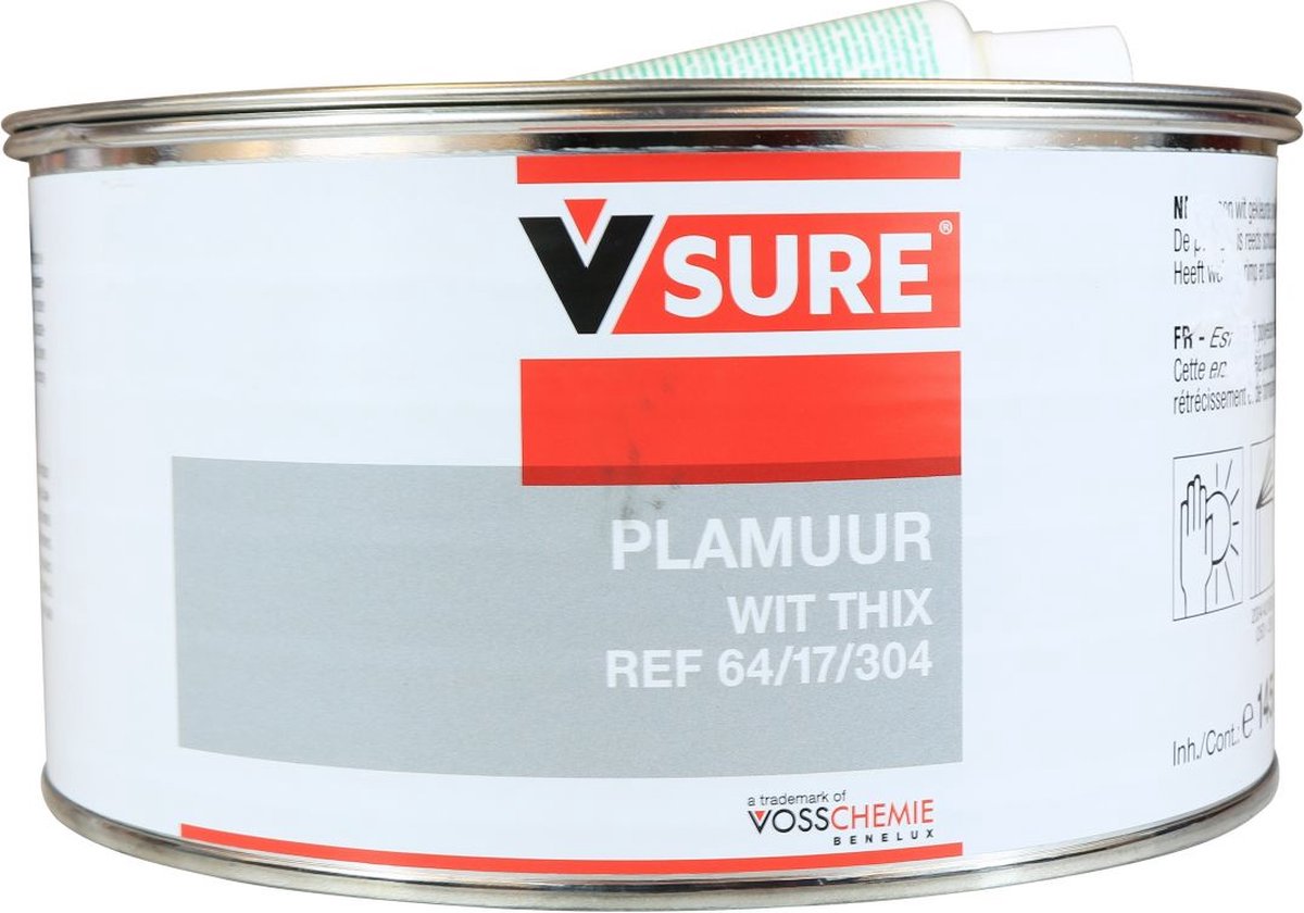 V-Sure Plamuur wit Thix + BPO verharder 1.5 KG