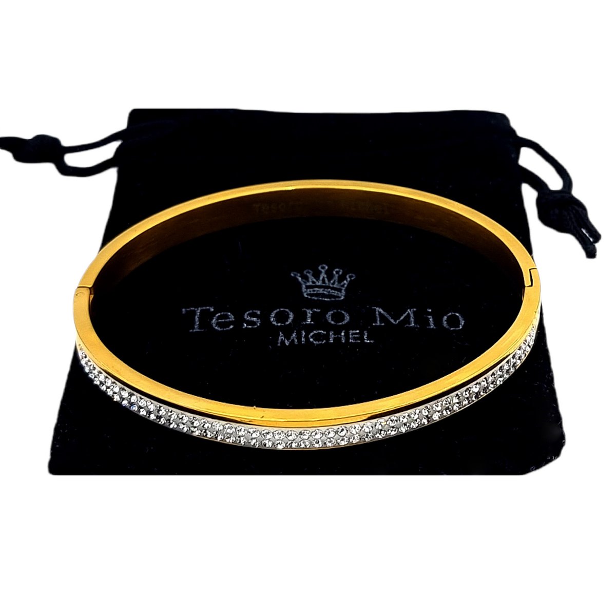 Tesoro Mio Michel – Bangle Armband – Staal Met PVD Coating - Kleur Goud