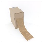 Bande de papier / ruban de 50 mètres - Etoiles - naturel - 50 mm de large