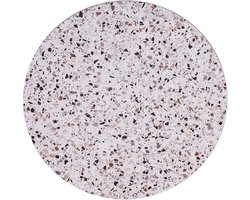 MaximaVida rond tafelblad Lucca 45 cm - HPL terrazzo look