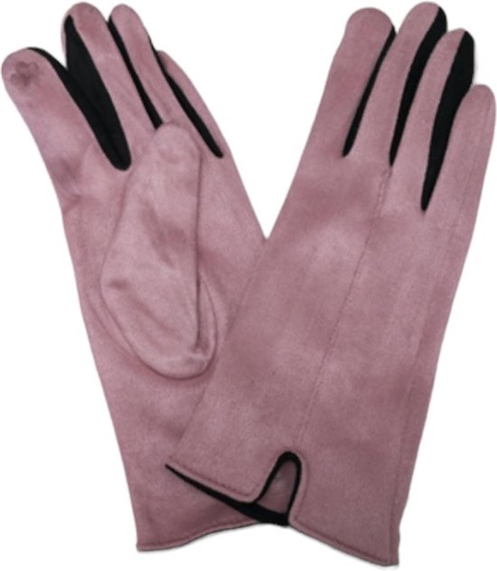 Handschoenen dames herfst/winter onesize roze