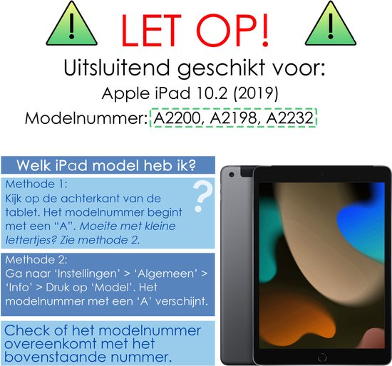 Hoes - Geschikt voor Apple iPad 7 (2019) - 10.2 inch - 7e Generatie - Met 2x Screenprotector - Kinderhoes Shockproof Bumper - Kidsproof Case - Tablet Hoesje - Kinder Cover - Groen