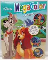 Disney Pixar Megacolor kleur boek met stickers Lady en Vagebond