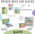Overzicht van Kluzoo producten: 'Hello Potty!' stickers en dagplanner magnetische kaarten met planbord.