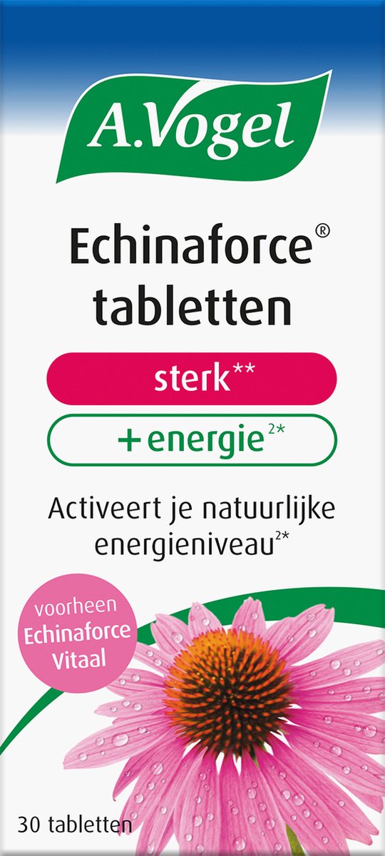 Goedkoopste A.Vogel Echinaforce sterk energie tabletten - Helpt bij vermoeidheid en ondersteunt de weerstand - 30 st