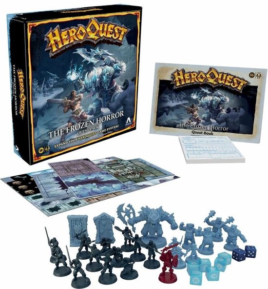 Hasbro Gaming Avalon Hill HeroQuest The Frozen Horror Jeu de société Guerre, Jeux