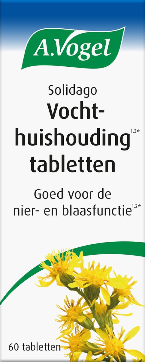 Goedkoopste A.Vogel Solidago tabletten - Goed voor de nier- en blaasfunctie - 60 st