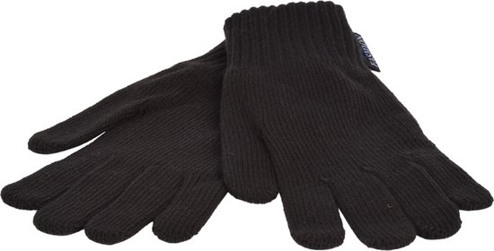 P&T Heren Handschoenen Gebreid - Zwart - 8,5