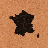 Tableau d'affichage en liège | 40x60 cm debout |Carte de France