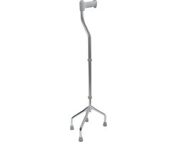 Aidapt - wandelstok - extra brede voet 26 cm - verstelbaar - max 127 kg