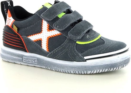 Munich | Klittenbandschoen grijs | Jongens | Maat 33 | bol.com