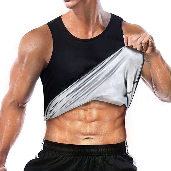 Chibaa - Sport Sweat Tanktop Shaper - Homme Shapewear - Effet Sauna - Work Out - Training - Sweating - Zwart - X-Large/XX-Large