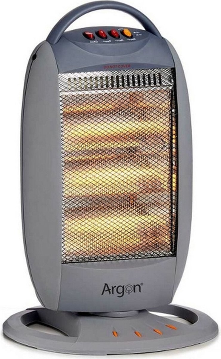 Argon© Elektrische kachel - 1200W - Halogeen Verwarming - Elektrische Verwarming - Kachel Elektrisch - 3 Standen