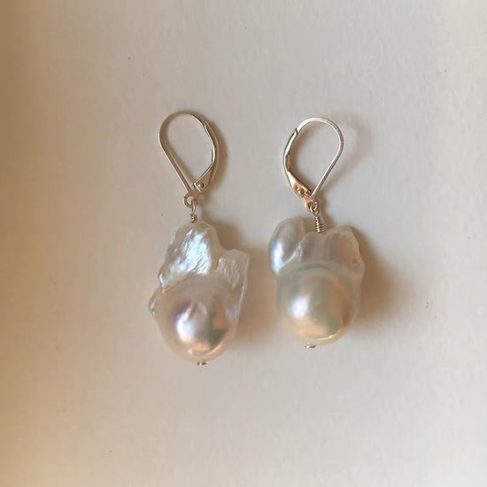 Oorbellen crème zoetwater parel 925 sterling zilver - 2259 - Sieraden Webshop Oorbellen crème zoetwater parel 925 sterling zilver - 2259 - Sieraden Webshop