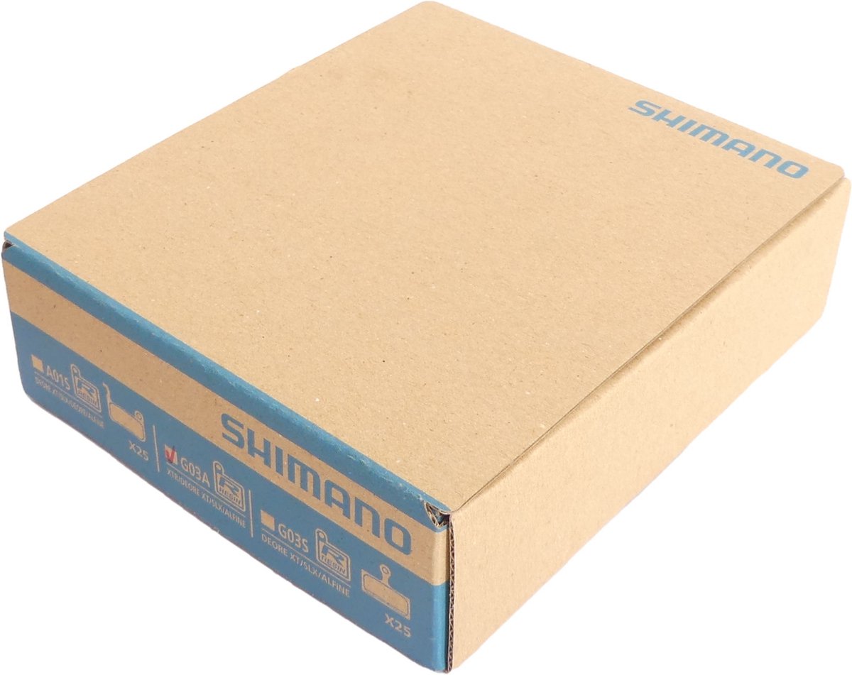 Schijfremblokset Shimano G03A Resin (25 paar in werkplaatsverpakking)
