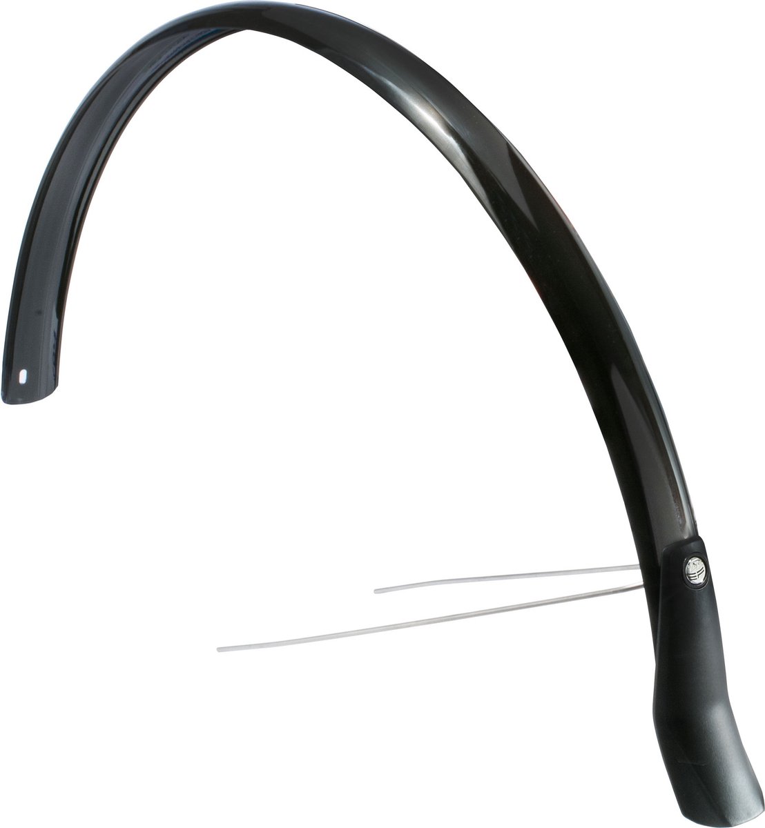 Eurofender Achterspatbord 28" zwart - Snello - Inclusief stang en spatlap - 46 mm breed
