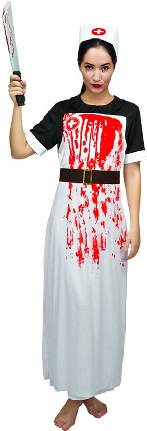 Bebloede horror verpleegster kostuum