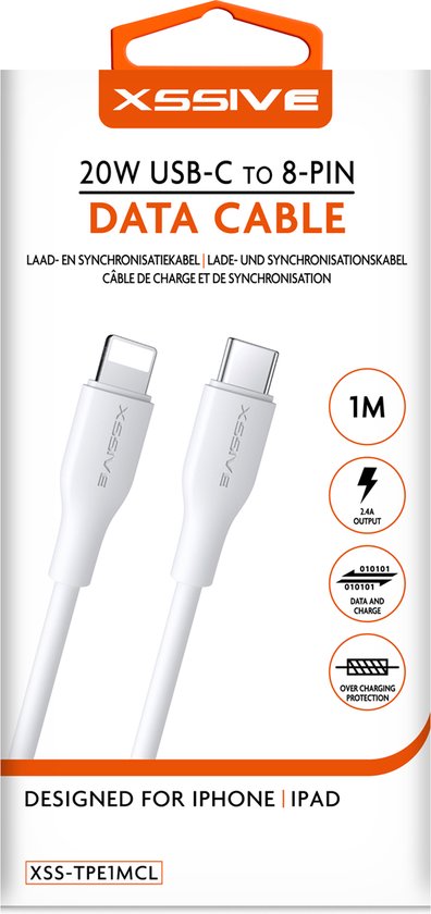 20W USB C TO 8 PIN IPHONE 11 1PRO 12PROMAX 13 13PRO 13PROMAX bol