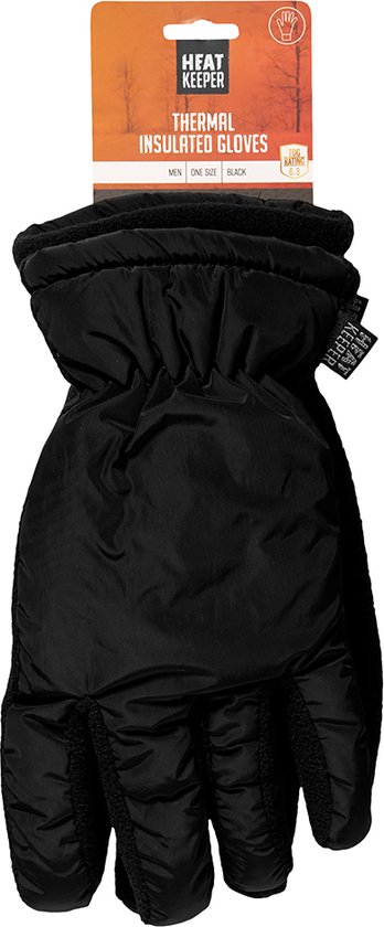 Men's 3M Thinsulate 40g Thermo Waterproof Ski Gloves, Black