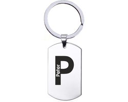 Naamkado - Peter - RVS Sleutelhanger