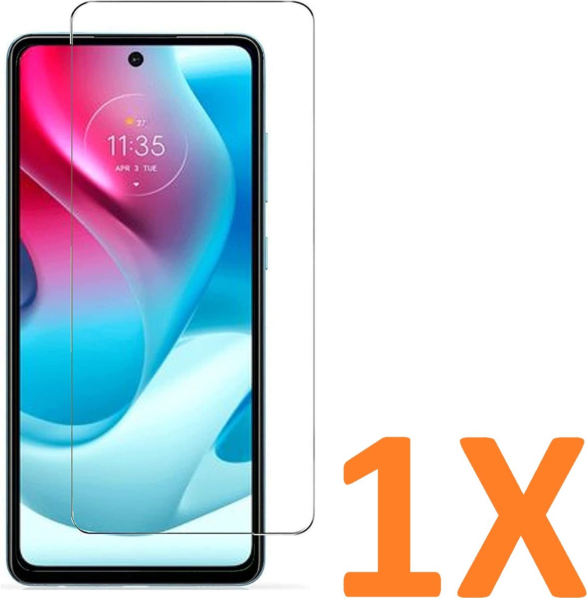 Screenprotector Glas - Tempered Glass Screen Protector Geschikt voor: Motorola Moto G60 - 1x