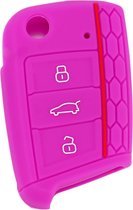 Étui à clés en Siliconen Sport - Étui à clés rose adapté pour Volkswagen Polo / Golf / 2014 - 2021 / Seat Leon / Seat Ibiza / Golf GTI / Golf R / Golf 7 / Skoda - Étui à clés - Accessoires de vêtements pour bébé de voiture