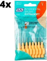 TePe Extra Soft Oranje 0,45mm - 4 x 8 stuks - Voordeelverpakking