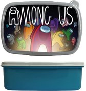 lunch box - lunch box - parmi nous - bleu - fournitures scolaires
