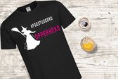 Tshirt - Opperheks - Halloween - Zwart - Unisex - Maat S