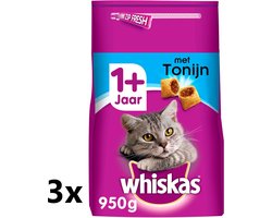 Whiskas - Katten Droogvoer - Adult - Tonijn - 3x800g