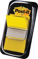 Post-it® Index Standard, jaune, 25,4 x 43,2 mm, 50 comprimés / distributeur