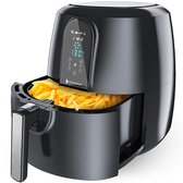 KitchenBrothers Airfryer XL - Heteluchtfriteuse XXL - 1890W - 7,2L Inhoud - 80ºC tot 200ºC - Zwart