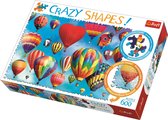 Trefl - Puzzles - "600 Crazy Shapes" - Colourful balloons