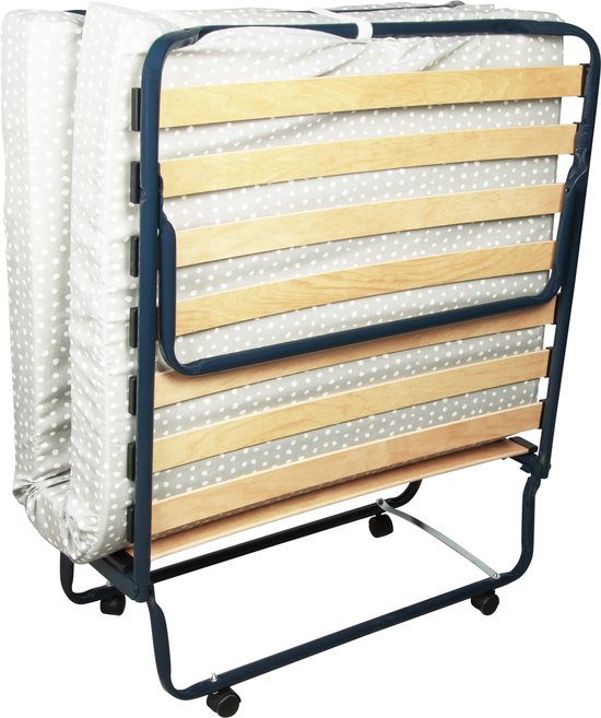 Vouwbed One Deluxe – Logeerbed + Gratis Hoofdkussen – Opklapbed Eenpersoonsbed – Logeermatras Opvouwbaar