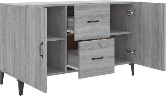vidaXL Buffet 100 x 36 x 60 cm Bois décoré Chêne Sonoma gris coloré