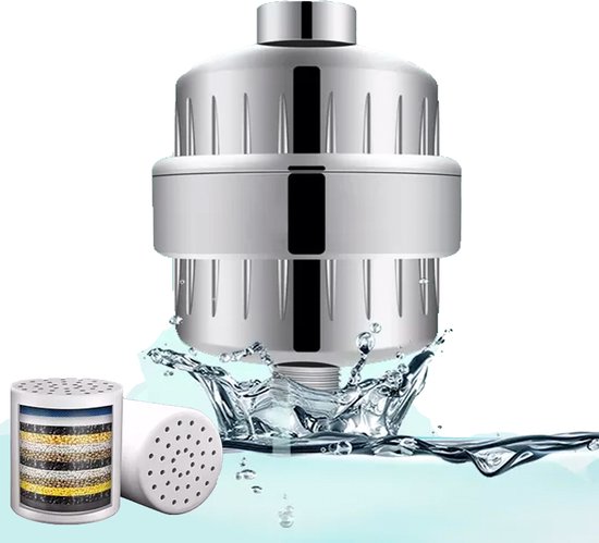 Mineraal Douchefilter Deluxe - Waterfilter voor douchekop - Ionisch - Douchefilter - Waterbesparend - Anti kalk - Water filter - Waterzuiveraar
