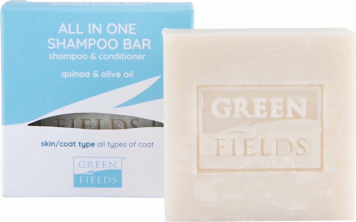 Greenfields All-In-One Shampoo Bar - Hondenvachtverzorging - 6x6x2 cm per stuk