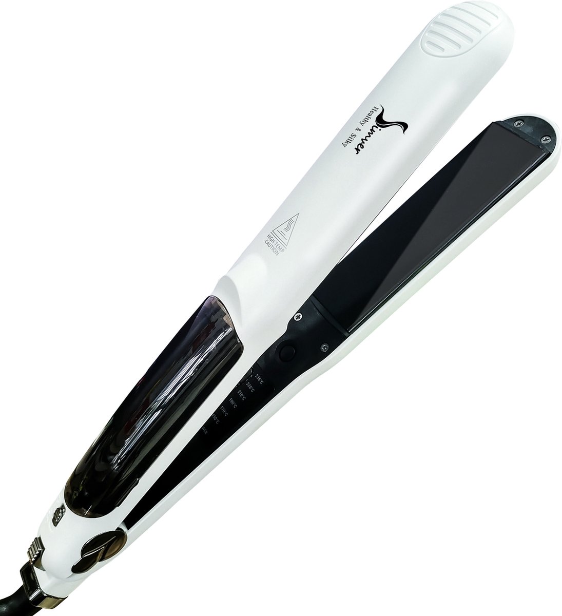 Simver Professionele Stoom Stijltang 3.0 - Professionele Stijltang - Stijltang - Krultang - Steampod variant - Tot 235 °C - Wit