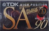 TDK SA-90 High Position Limited Edition Black Cassettebandje