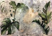 Fotobehang - Vlies Behang - Palmboom bladeren - 416 x 290 cm