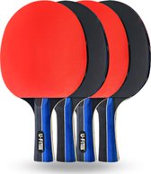 U Fit One Premium Tafeltennis Set met Opbergtas - 4 Tafeltennisbatjes - Table Tennis Rackets - Pingpong - Tafeltennisbat - 4 Batijes - 3 Star