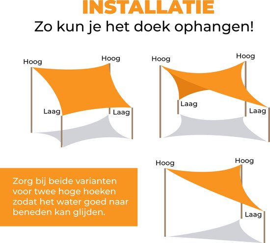 Schaduwdoek | Op maat gemaakt - Zeilmakerij Witte B.V