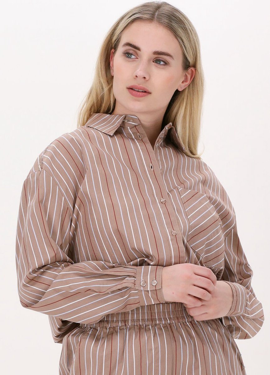 Esmé Studios Ava Oversize Shirt Dames - Jurken - Kleedje - Multi - Maat L