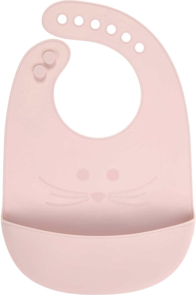 Goedkoopste Lässig slabbetje Silicone Little Chums Mouse roze 6 tot 24 maanden